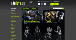 Desktop Screenshot of fantoys.sk